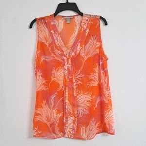 Banana Republic Sheer sleeveless blouse